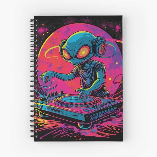 Item preview, Psychedelic alien dj designed and sold by Rebelka.