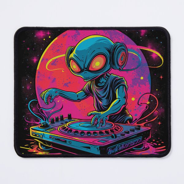 Item preview, Psychedelic alien dj designed and sold by Rebelka.