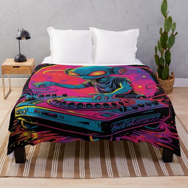 Item preview, Psychedelic alien dj designed and sold by Rebelka.
