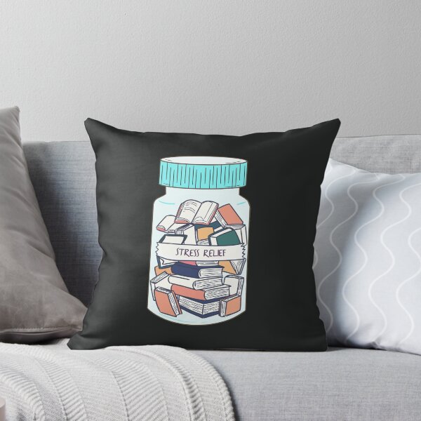 Item preview, Reading for STRESS RELIEF | Read More | Books Are Therapeutic - Anti-Depressants Pill Medication Bottle | Book World | Therapy | Overdose On Books | Enthusiasts designed and sold by MJDezigns.
