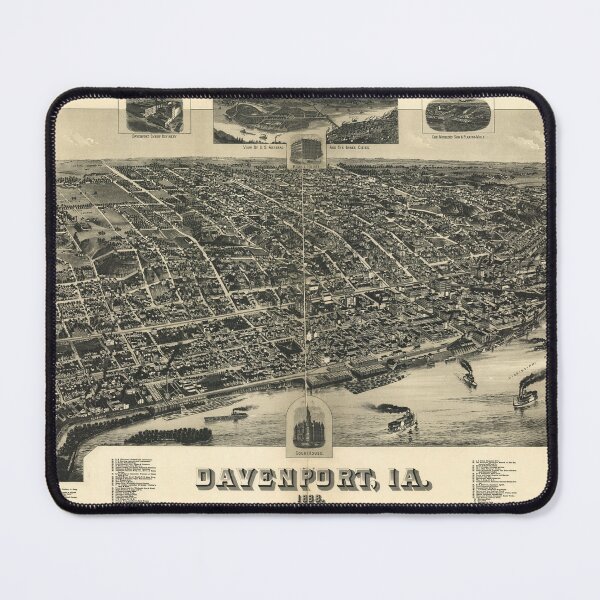 Artikelvorschau, Davenport, Iowa (1888) entworfen und verkauft von allhistory.