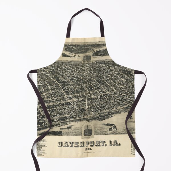 Item preview, Davenport, Iowa (1888) designed and sold by allhistory.