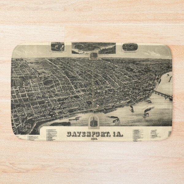 Item preview, Davenport, Iowa (1888) designed and sold by allhistory.