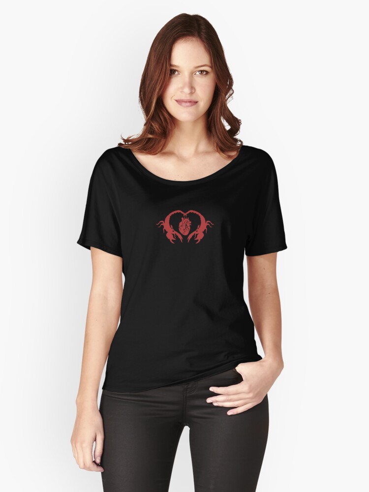 scorpion heart womens shirt, art by Sherrie Thai of Shaireproductions.com