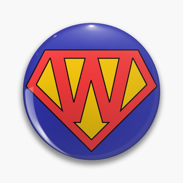 Item preview, Letter W | Super Letter | Red and Yellow designed and sold by Christiana-Art.