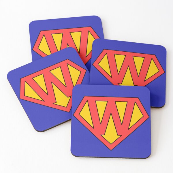 Item preview, Letter W | Super Letter | Red and Yellow designed and sold by Christiana-Art.