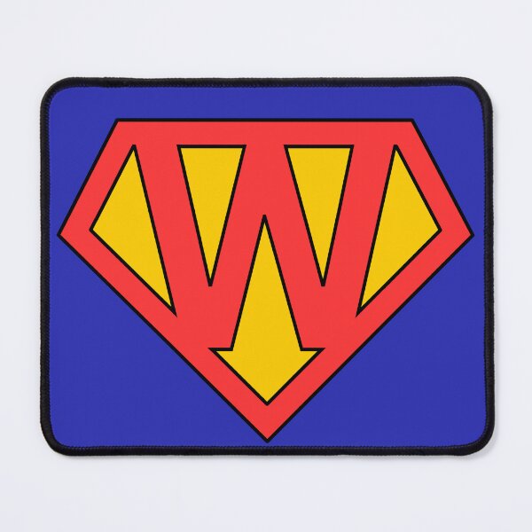 Item preview, Letter W | Super Letter | Red and Yellow designed and sold by Christiana-Art.