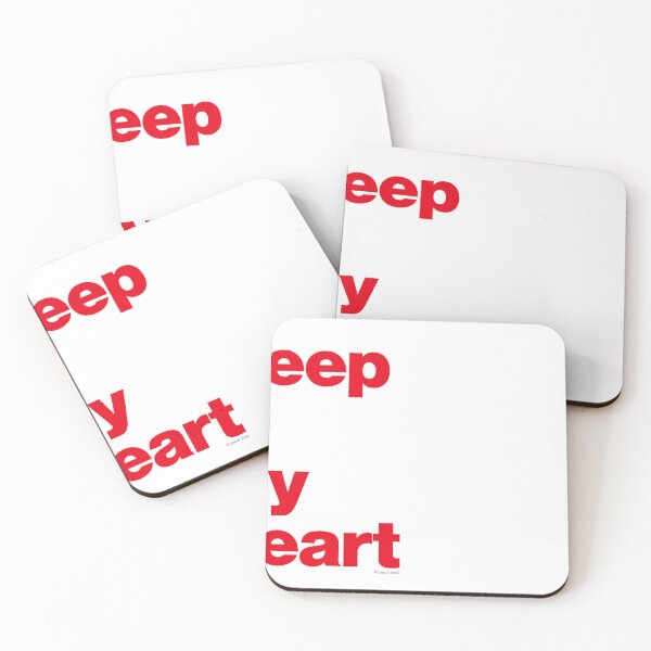 Item preview, Deep In My Boro Heart Red on White designed and sold by Logo-A-GoGo.