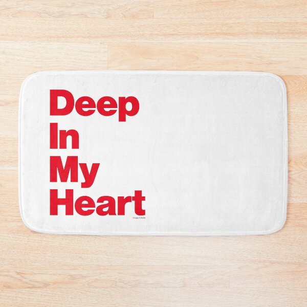 Item preview, Deep In My Boro Heart Red on White designed and sold by Logo-A-GoGo.