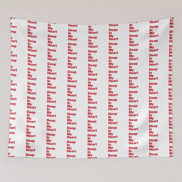 Item preview, Deep In My Boro Heart Red on White designed and sold by Logo-A-GoGo.