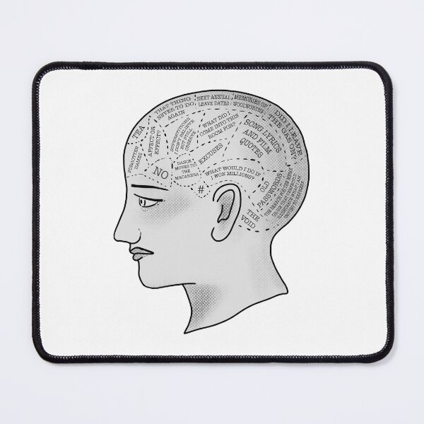Item preview, Funny Phrenology Head designed and sold by thelittleforest.
