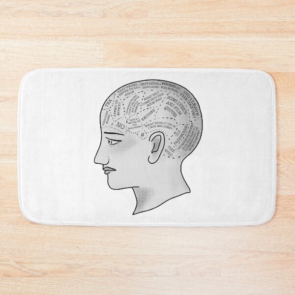 Item preview, Funny Phrenology Head designed and sold by thelittleforest.