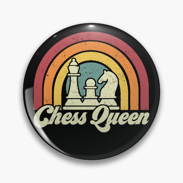 Item preview, Retro Chess Queen Chess Player Chess Pieces  designed and sold by lanynx design.