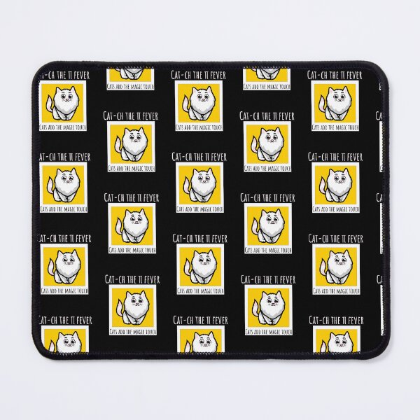 Item preview, Catch the pi fever-Cats add the magic touch-pi symbol-pi symbol-Animal designed and sold by ButterflyDsgns6.