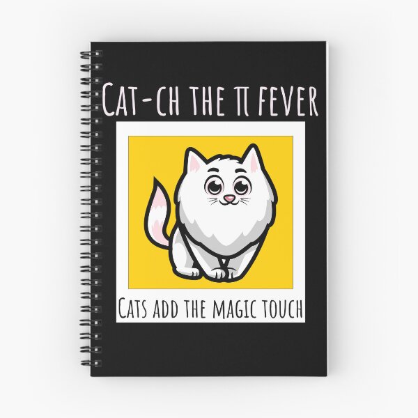 Item preview, Catch the pi fever-Cats add the magic touch-pi symbol-pi symbol-Animal designed and sold by ButterflyDsgns6.