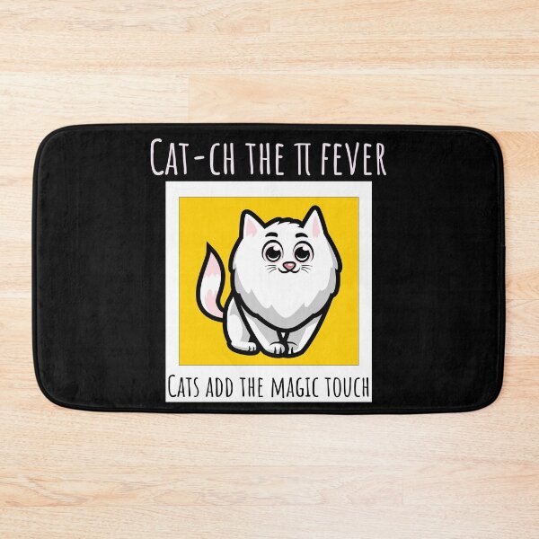 Item preview, Catch the pi fever-Cats add the magic touch-pi symbol-pi symbol-Animal designed and sold by ButterflyDsgns6.