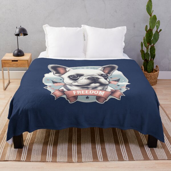 Item preview, French bulldog artwork with american flags in a very patriotic mood designed and sold by Tio-Tecun.