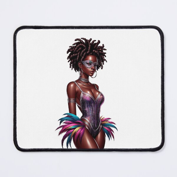 Item preview, Mardi Gras Carnival Black Woman, Mardi Gras Black Woman, Afro American Girl, Mardi Gras Parade, Mardi Gras Party. designed and sold by gabrielakrall.