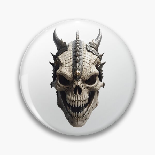 Item preview, White reptilian warrior skull designed and sold by MadinaFatt.
