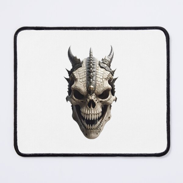 Item preview, White reptilian warrior skull designed and sold by MadinaFatt.