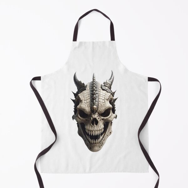 Item preview, White reptilian warrior skull designed and sold by MadinaFatt.