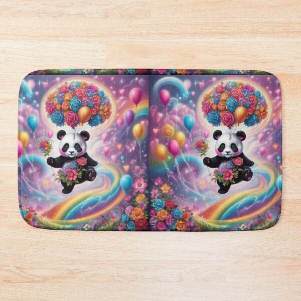 Item preview, Cute Panda Loves Beautiful Flowers  And Balloons  designed and sold by BotunPeony.