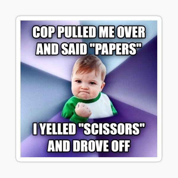 Item preview, Rock Paper Scissors baby meme designed and sold by PickledjoArt.