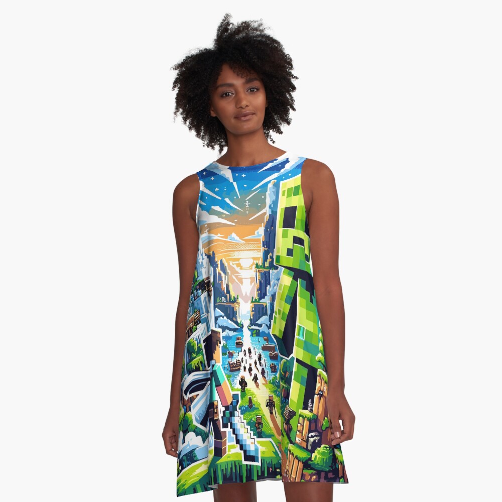 Item preview, Robe trapèze designed and sold by pixelpopplanet.