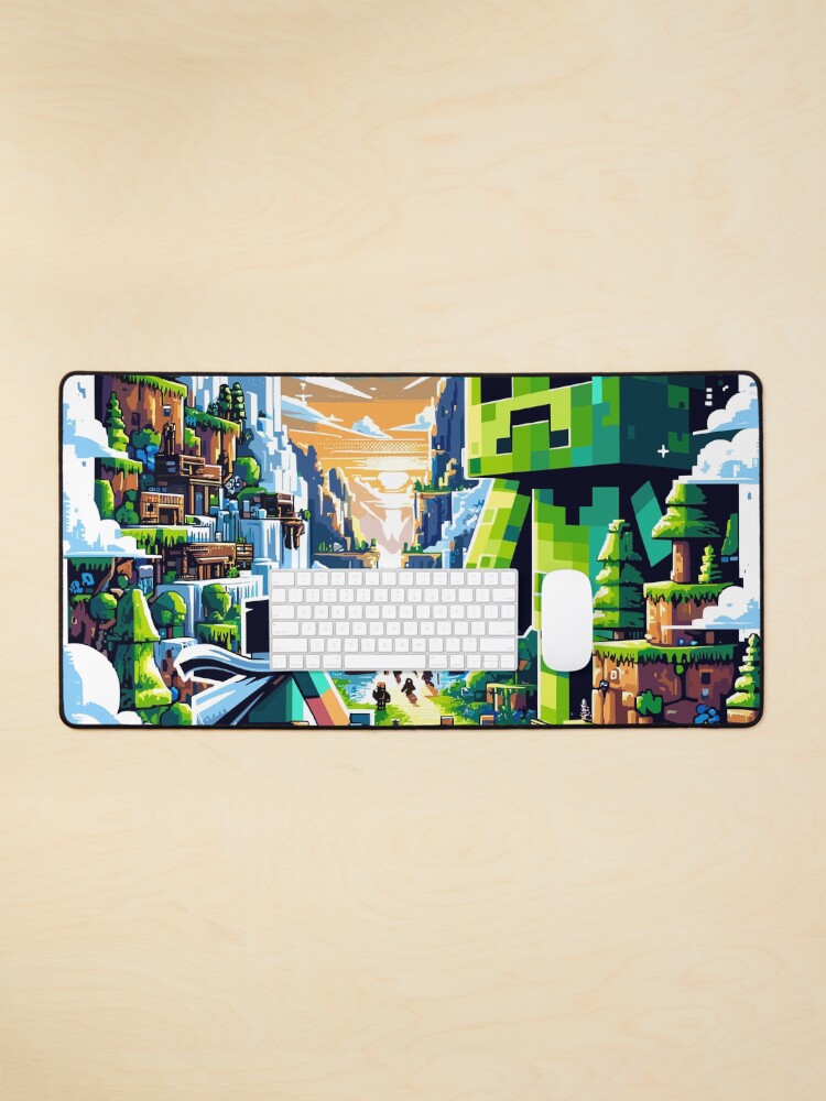 Aperçu 1 sur 5. Tapis de souris avec l'œuvre Pixel Adventure Quest : conception de joueur épique créée et vendue par pixelpopplanet.