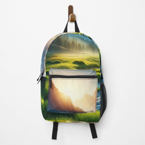 Item preview, Dawn in the Mountain Valley- Nature designed and sold by SheetalMourya.