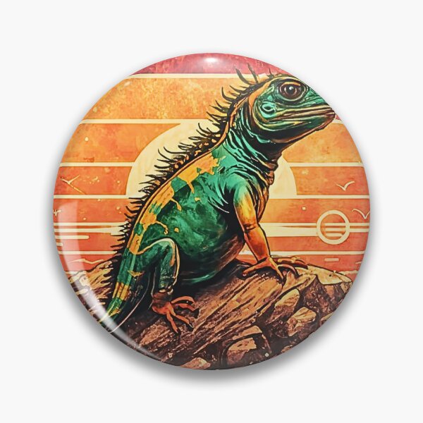 Item preview, a cute Iguanas retro designed and sold by jinmommyonline.