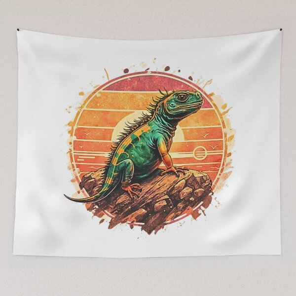 Item preview, a cute Iguanas retro designed and sold by jinmommyonline.