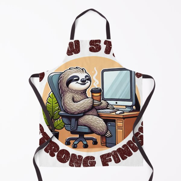 Item preview, Sloth Coffee Time - Slow Start Strong Finish designed and sold by digital-savant.