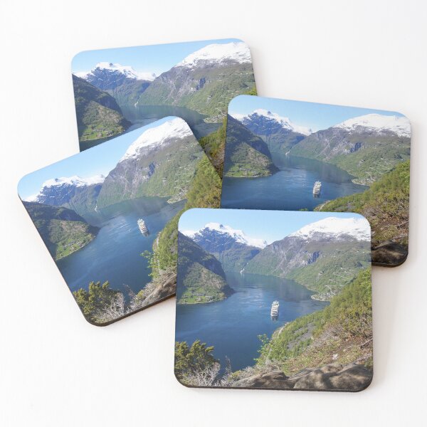Item preview, Cruise ship in Geirangerfjord designed and sold by ChicVoyagePics.