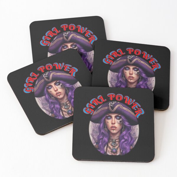 Item preview, Girl power, purple ghost pirate queen,a strong woman in a man’s world, a galantine designed and sold by sailorsam1805.