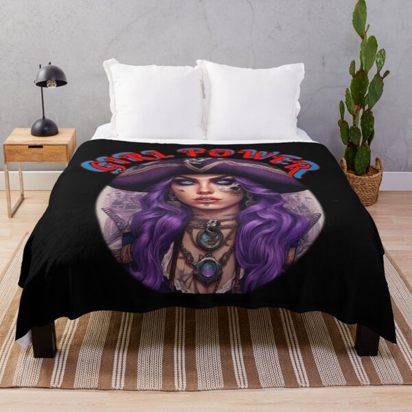 Item preview, Girl power, purple ghost pirate queen,a strong woman in a man’s world, a galantine designed and sold by sailorsam1805.