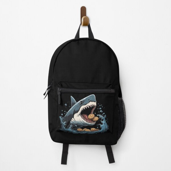 Item preview, Angry shark eating cookies funny shark designed and sold by Szkicerka.