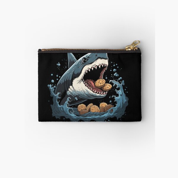 Item preview, Angry shark eating cookies funny shark designed and sold by Szkicerka.