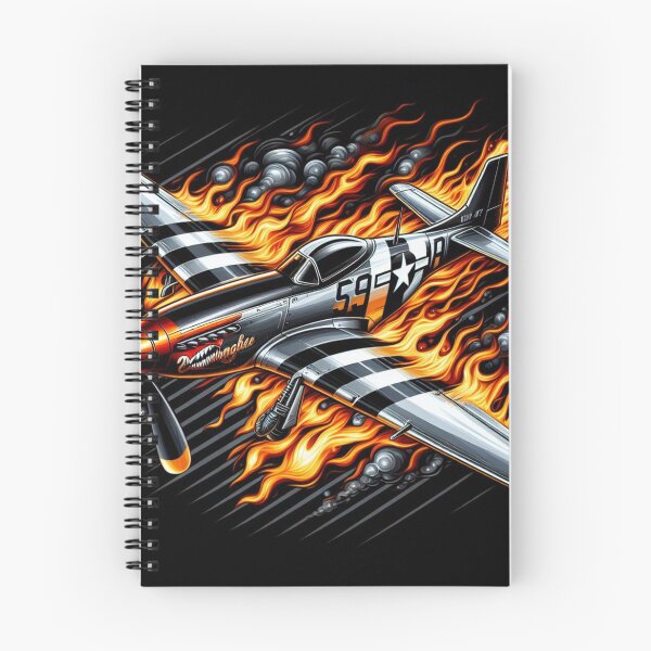 Item preview, P-51 Mustang flame design designed and sold by BeztProductz.