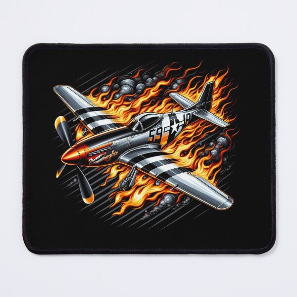 Item preview, P-51 Mustang flame design designed and sold by BeztProductz.