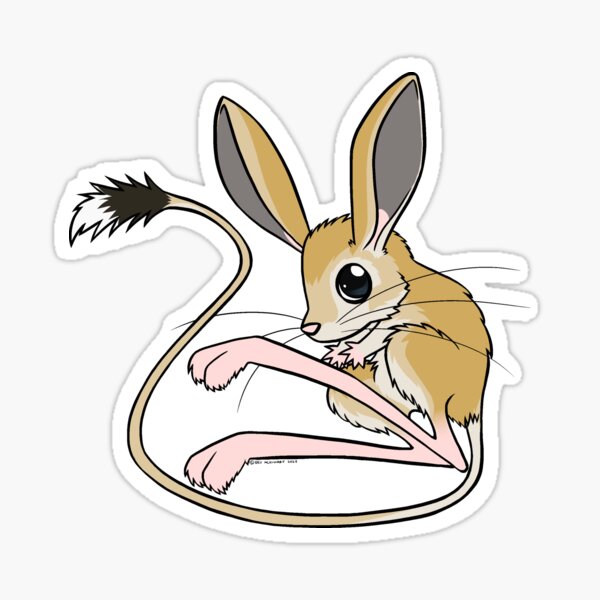 Weird and Wonderful World - Jerboa Sticker