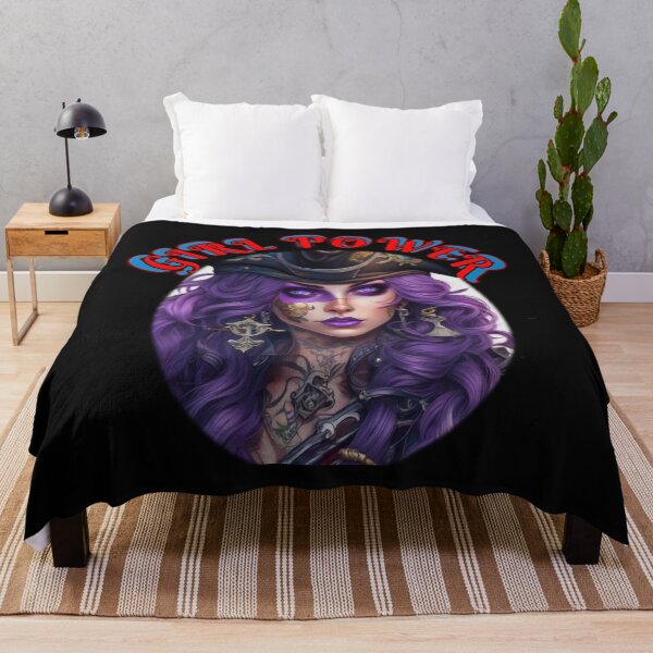 Item preview, Girl power, purple themed pirate queen,a strong woman in a man’s world, a galantine designed and sold by sailorsam1805.