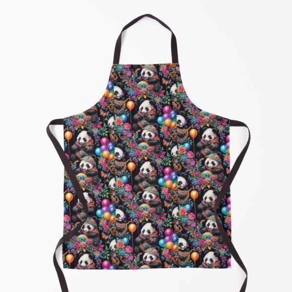 Item preview, Pandas Love Beautiful Flowers And Balloons designed and sold by BotunPeony.