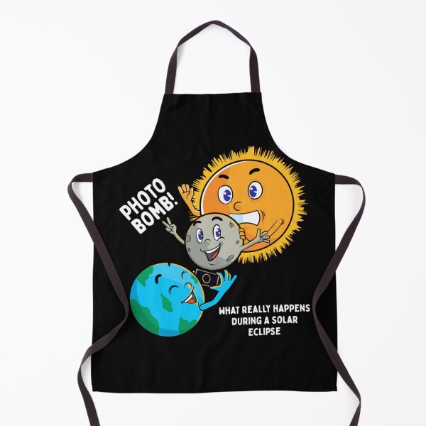 Item preview, What really happens during a solar eclipse - moon photobomb designed and sold by PERsonalthreads.