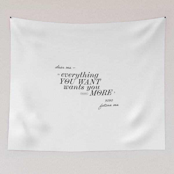Item preview, everything you WANT, wants you MORE - typography art designed and sold by fblskdnydesign.