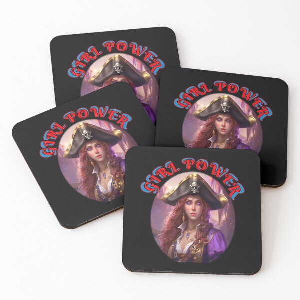Item preview, Girl power, a  female purple pirate , a strong woman in a man’s world, a galantine designed and sold by sailorsam1805.