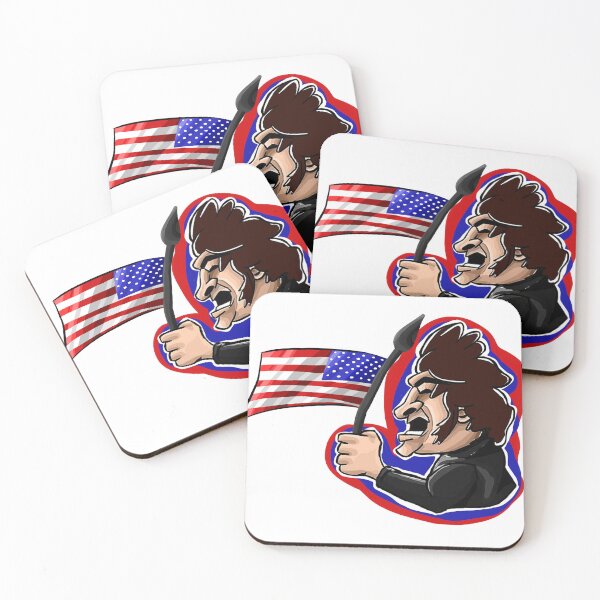 Item preview, Javier Milei with American flag designed and sold by MechanicalART.