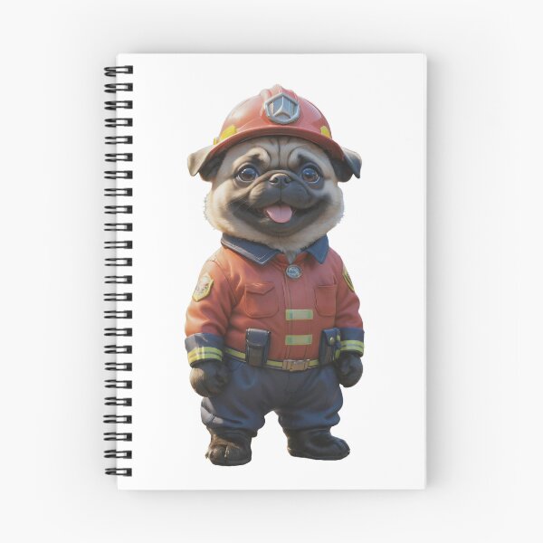 Item preview, Firefighter Pug Dog designed and sold by GiwuArt777.