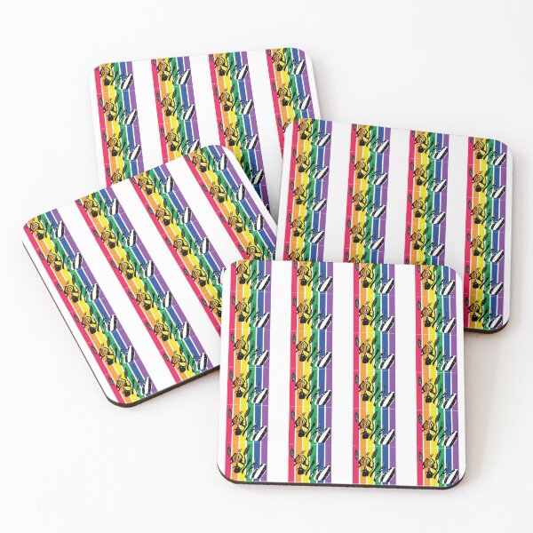 Item preview, Woodblock Style Zebra Print with Colorful Stripes designed and sold by jwturcott.