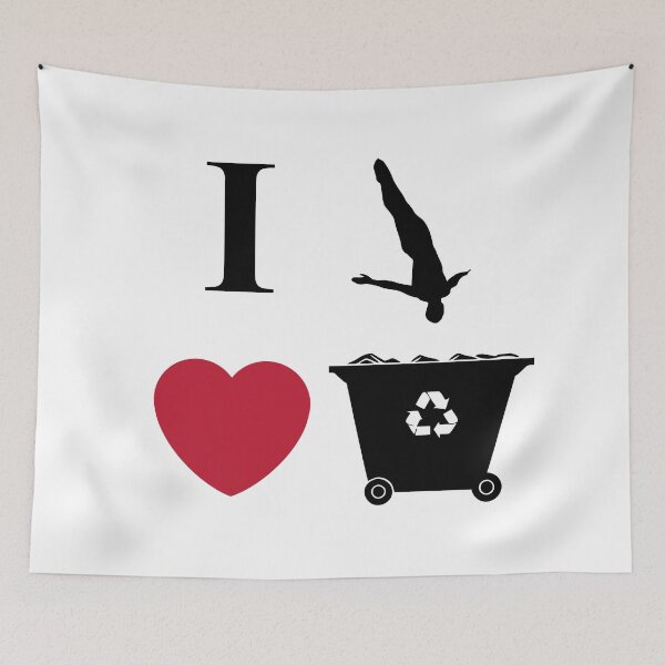Item preview, I love dumpster diving / I heart dumpster diving / Dumpster diver life designed and sold by clon-dot-net.